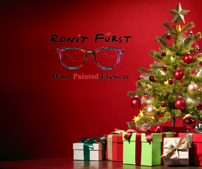 Add a little sparkle to your holiday season with these hand-painted glasses by Ronit Furst.
