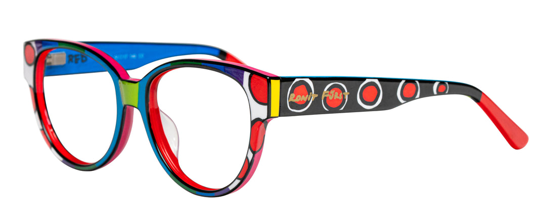 Large Round Cat-Eye 5044-RED – Ronit Furst Eyewear